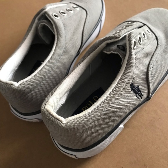 Kids 12.5 slip on Polo Sneakers never worn - Picture 2 of 5